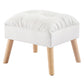 Accent Ottoman Chair Footstool - Cream