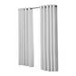 Set Of 2 Blockout Curtains Panels 3 Layers Eyelet Room Darkening 180X230Cm Grey