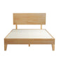 Naomi Rubberwood Bed Frame - Natural Queen