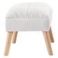 Accent Ottoman Chair Footstool - Cream