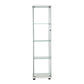 Stacked Display Cabinet Tempered Glass White