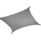 Sun Shade Sail Cloth Rectangle Canopy Outdoor Awning Cover Grey 3x4M