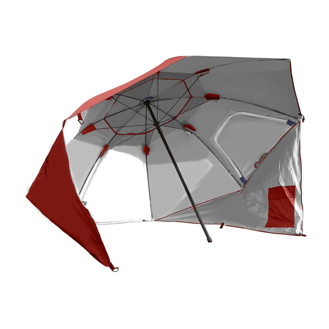 2.33m Nanakuli Outdoor Umbrella Beach Sun Shade Garden Shelter - Red