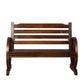 Theron Garden Bench Wooden Wagon Seat Outdoor Chair Lounge Patio Furniture - Brown