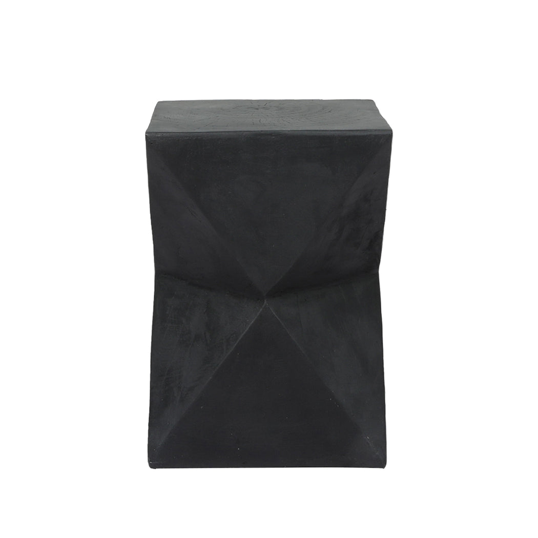 Idelle Side End Table Terrazzo Geometric - Black