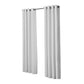 Set of 2 Blockout Curtains Panels 3 Layers Eyelet Room Darkening 140X160Cm Grey