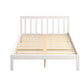 Arianne Wooden Bed Frame Base Full Size Timber White - Queen