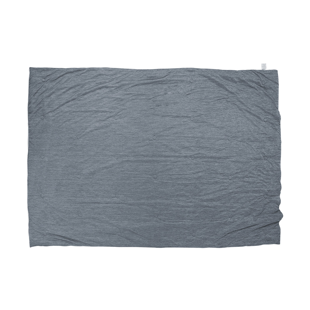 Whelan Throw Soft Blanket 210x210cm Cooling Summer - Grey