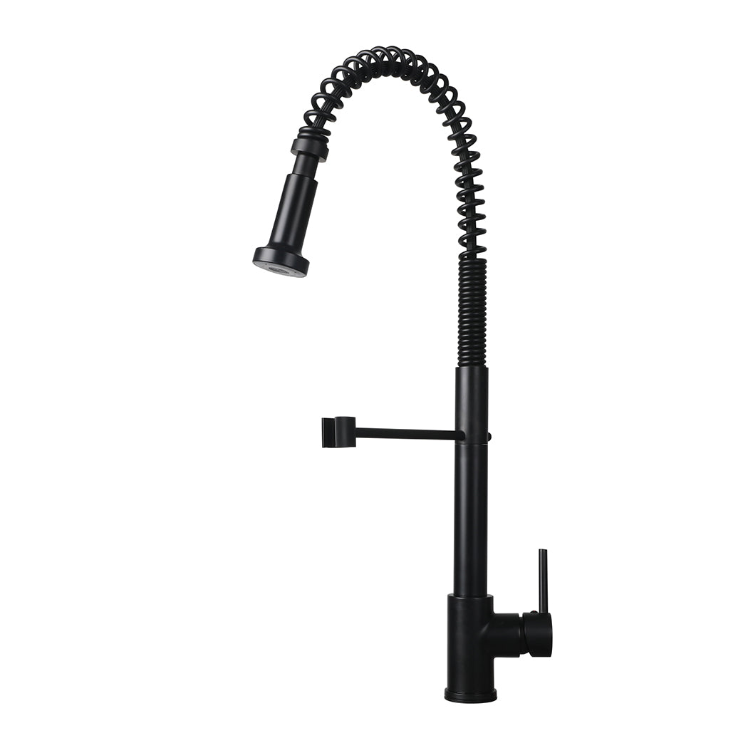 Kitchen Faucet Extender Tap Pull Out Mixer Taps Sink Basin Vanity Swivel Wels Black