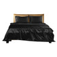 King Dreamz Silky Satin Sheets Fitted Black