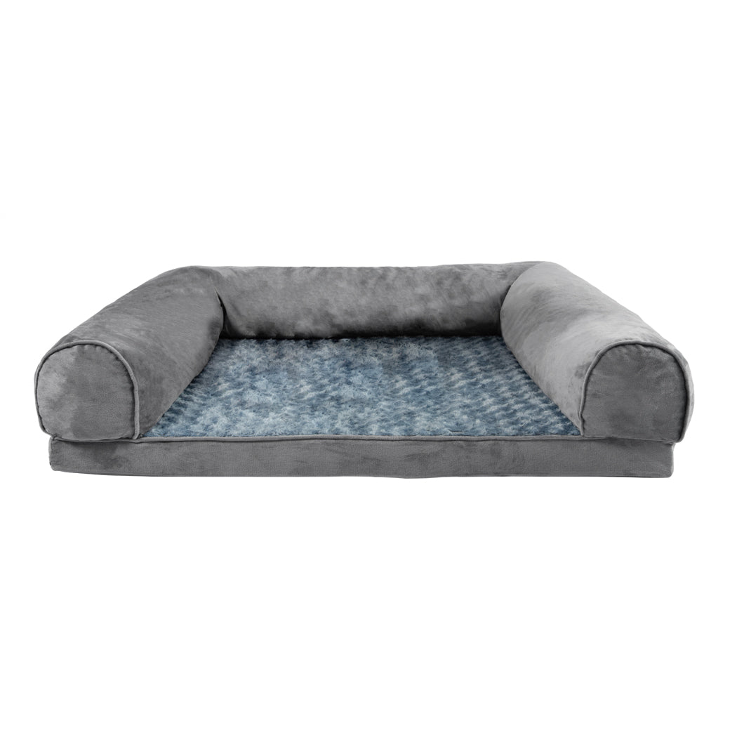 MEDIUM Dog Beds Pet Sofa Bedding Soft Replacement Cover - Grey