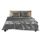 Double Dreamz Silky Satin Sheets Fitted Grey