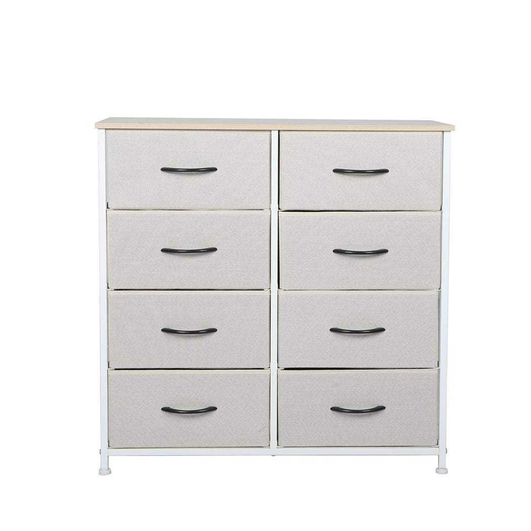 Levede Storage Cabinet Tower Chest Beige