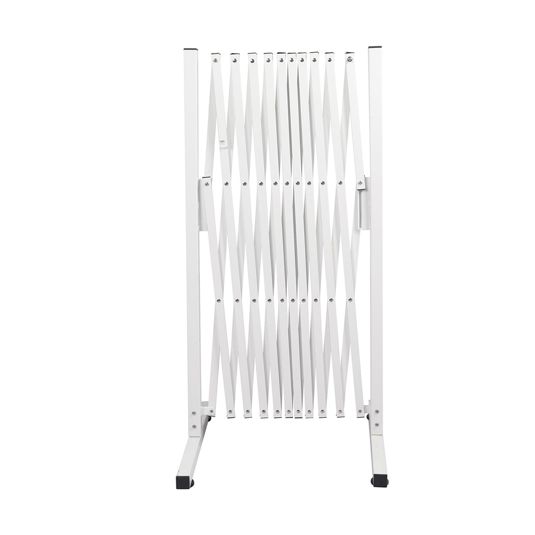 Garden Gate Security Pet Baby Fence Barrier Safety Aluminum Indoor Outdoor - White