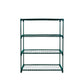 Set of 2 4 Tier Plant Shelve Garden Greenhouse Steel Storage Shelving Frame Stand Rack