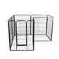 48'' 8 Panel Pet Dog Playpen Puppy Exercise Cage Enclosure Fence Cat Play Pen - Black