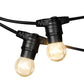 47M 50 LED Bulbs Festoon String Lights Kits Xmas Party Waterproof Indoor/Outdoor - Warm White