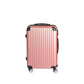 20" Luggage Suitcase Code Lock Hard Shell Travel Carry Bag Trolley - Rose Gold