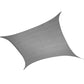 Sun Shade Sail Cloth Canopy Rectangle Outdoor Awning Cover Grey 3x3M