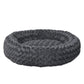 MEDIUM Dog Beds Calming Warm Soft Plush - Dark Grey