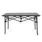 Folding Camping Table Portable Aluminium Outdoor Picnic Garden Black