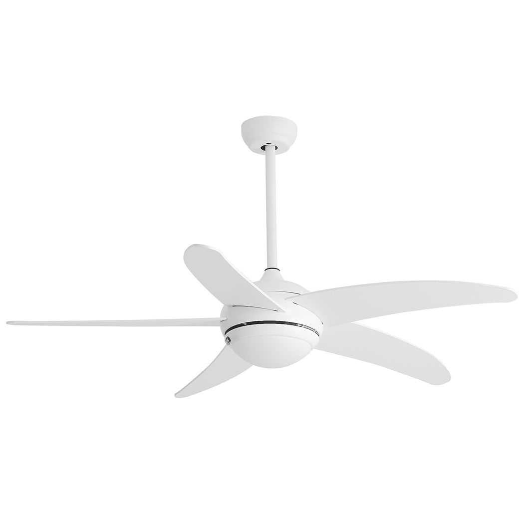 Ceiling Fan 52'' DC Motor Wood - White