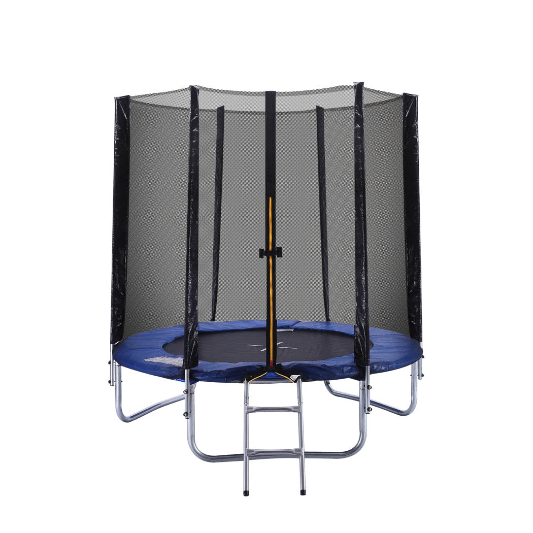 Carleen 8FT Kids Trampoline Round Enclosure - Blue