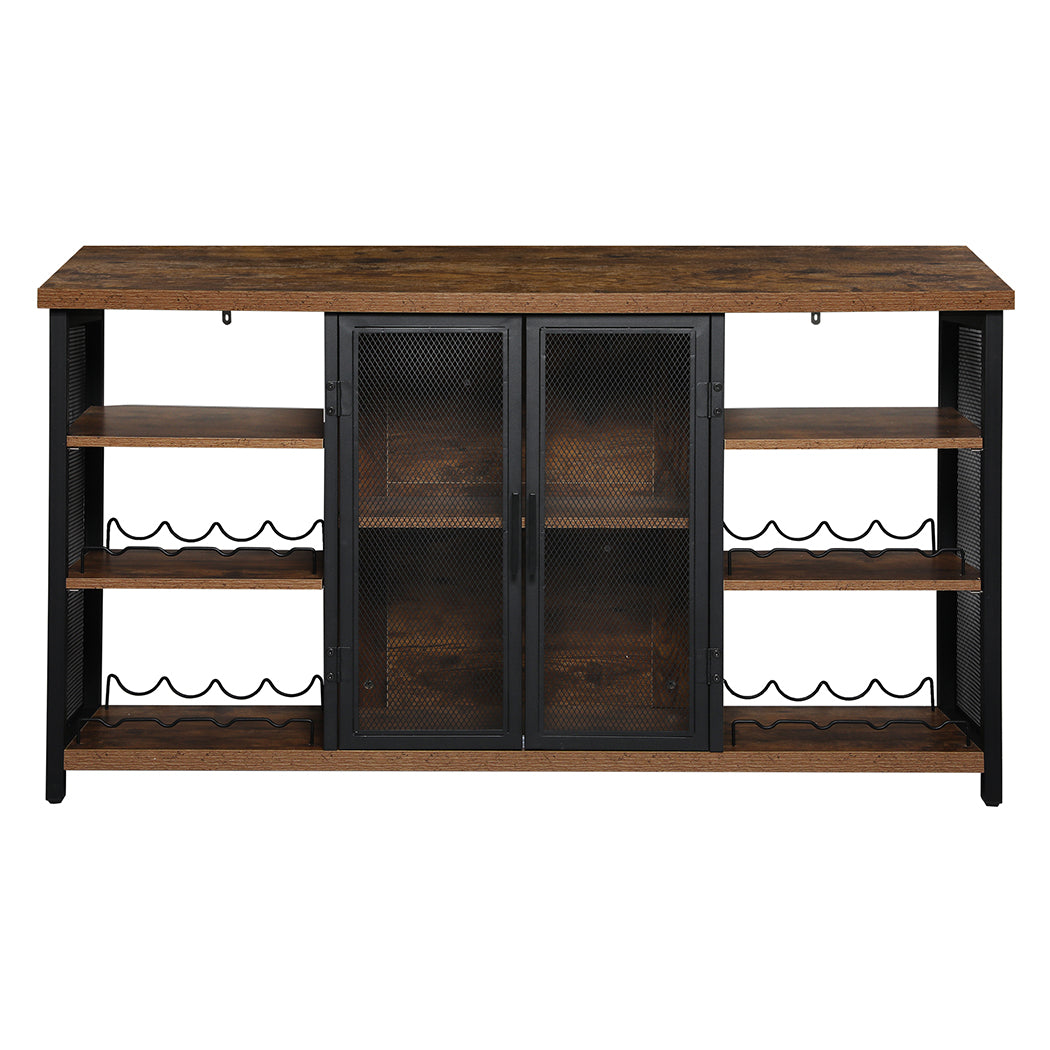 Bar Cabinet Buffet Sideboard - Walnut