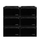 Stacked Shoe Box Acrylic Sneaker Display 6PC Black