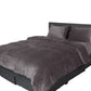 DOUBLE Luxury Flannel Quilt Cover with Pillowcase - Silver Grey