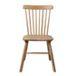 Olivia Set of 2 Dining Chairs Side Replica Kitchen Wood Furniture - Oak