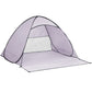 Pop Up Beach Tent Camping Portable Shelter Shade 2 Person Tents Fish Grey