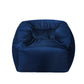 Bean Bag Chair Cover Soft Velevt Home Game Seat Lazy Sofa Cover Large - Blue