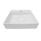 44x44cm Ceramic Basin Bathroom Wash Counter - Square