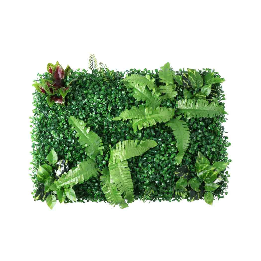 Set of 6 Artificial Hedge Grass Plant Hedge Fake Vertical Garden Green Wall Ivy Mat Fence