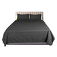 Queen Dreamz Bedspread Coverlet Set Quilted Dark Grey