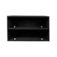 Stacked Shoes Storage Cabinet LED Sneaker Black