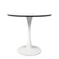 Dining Table Kitchen Swivel Marble Tulip Outdoor Round Metal White