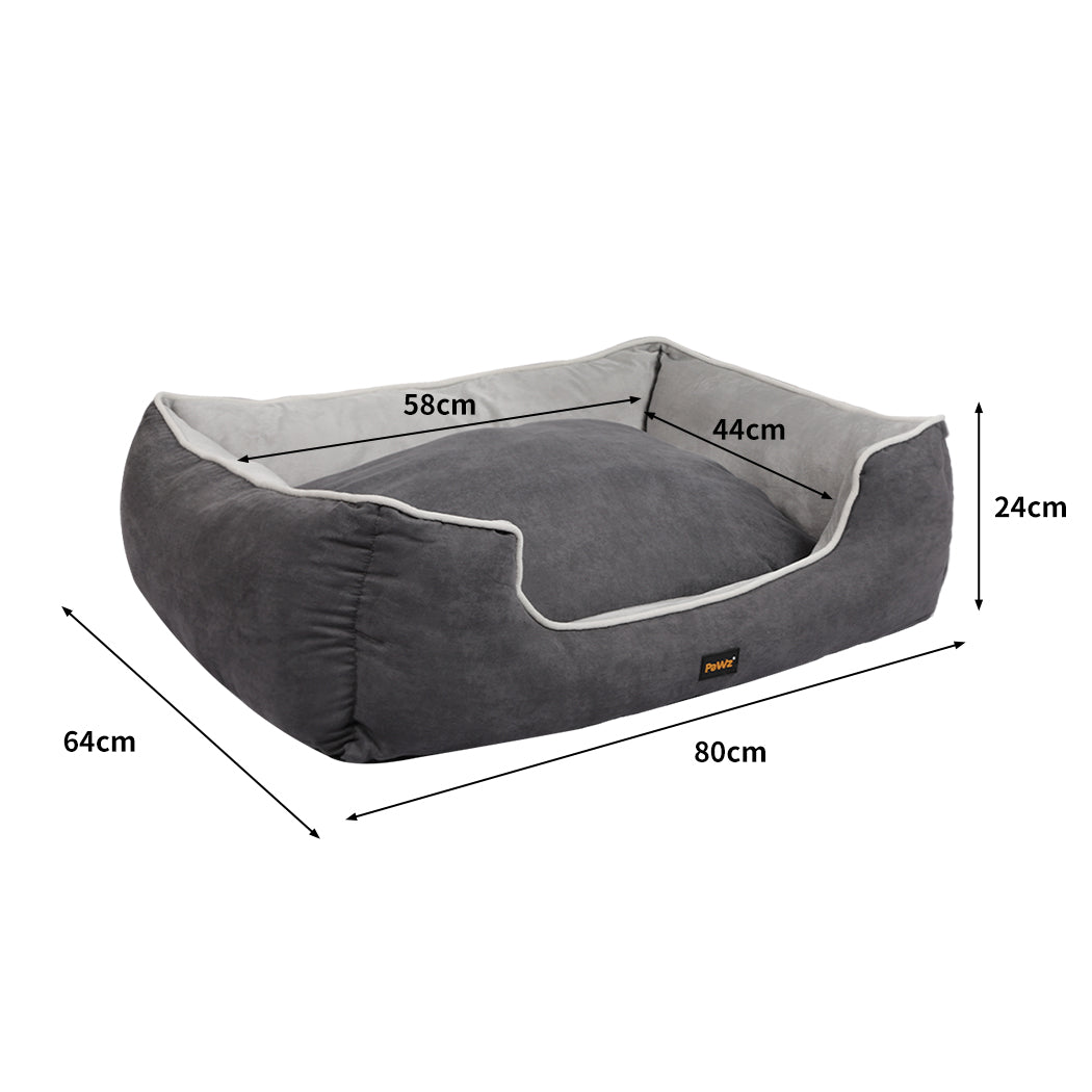 Briard Dog Beds Pet Mattress Cat Mat Soft Warm Cushion Washable - Grey LARGE