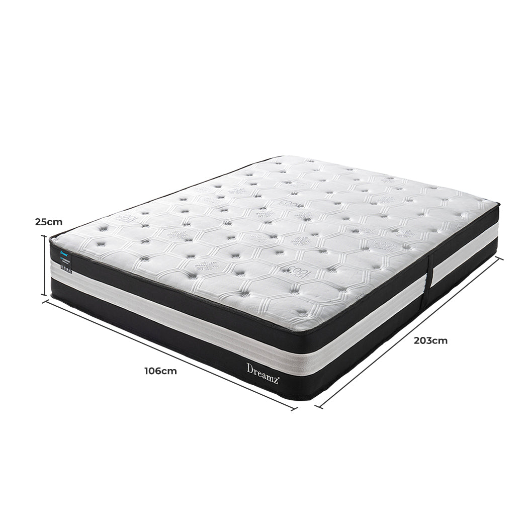 Renzo 25cm Cooling Mattress 5 Zone 25cm King Single