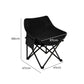 Folding Camping Moon Chair Lightweight - Black