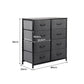 Levede Storage Cabinet Tower Chest Dark Grey