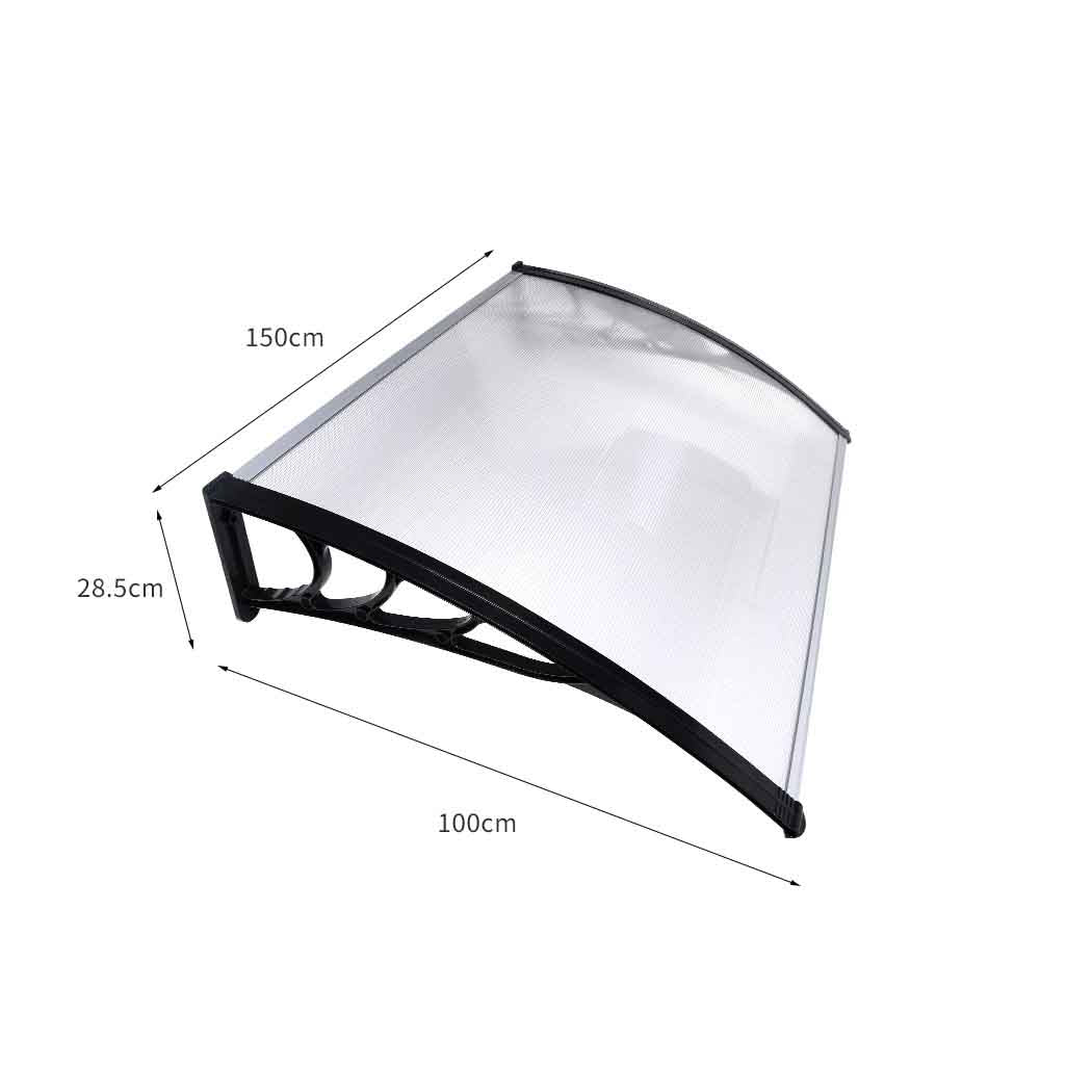 Window Door Awning Outdoor Canopy UV Patio Sun Shield Rain Cover DIY 1Mx1.5M