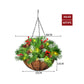 Christmas Hanging Basket Ornaments LED Lights Home Garden Porch Decor