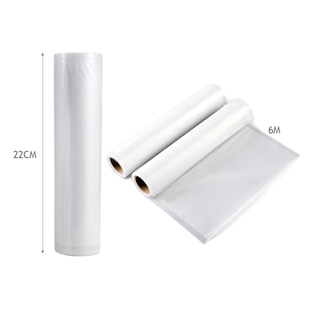 Toque Vacuum Food Sealer Seal Bags Rolls 22cm