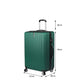 28" Luggage Suitcase Code Lock Hard Shell Travel Carry Bag Trolley - Green