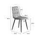 Hayes Set of 4 Dining Chairs Kitchen Table Lounge Room Padded Seat PU Leather - Grey