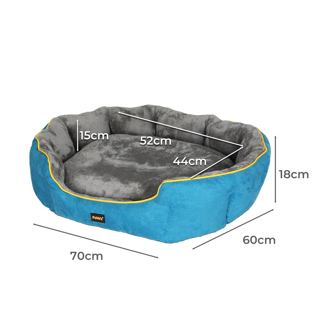 MEDIUM Dog Beds Electric Pet Heater Heated - Blue