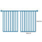 Set of 2 180x250 Blockout Curtains Chenille - Blue