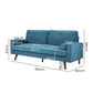 Maylee 3 Seater Fabric Sofa Armchair Couch 191cm Wide - Blue